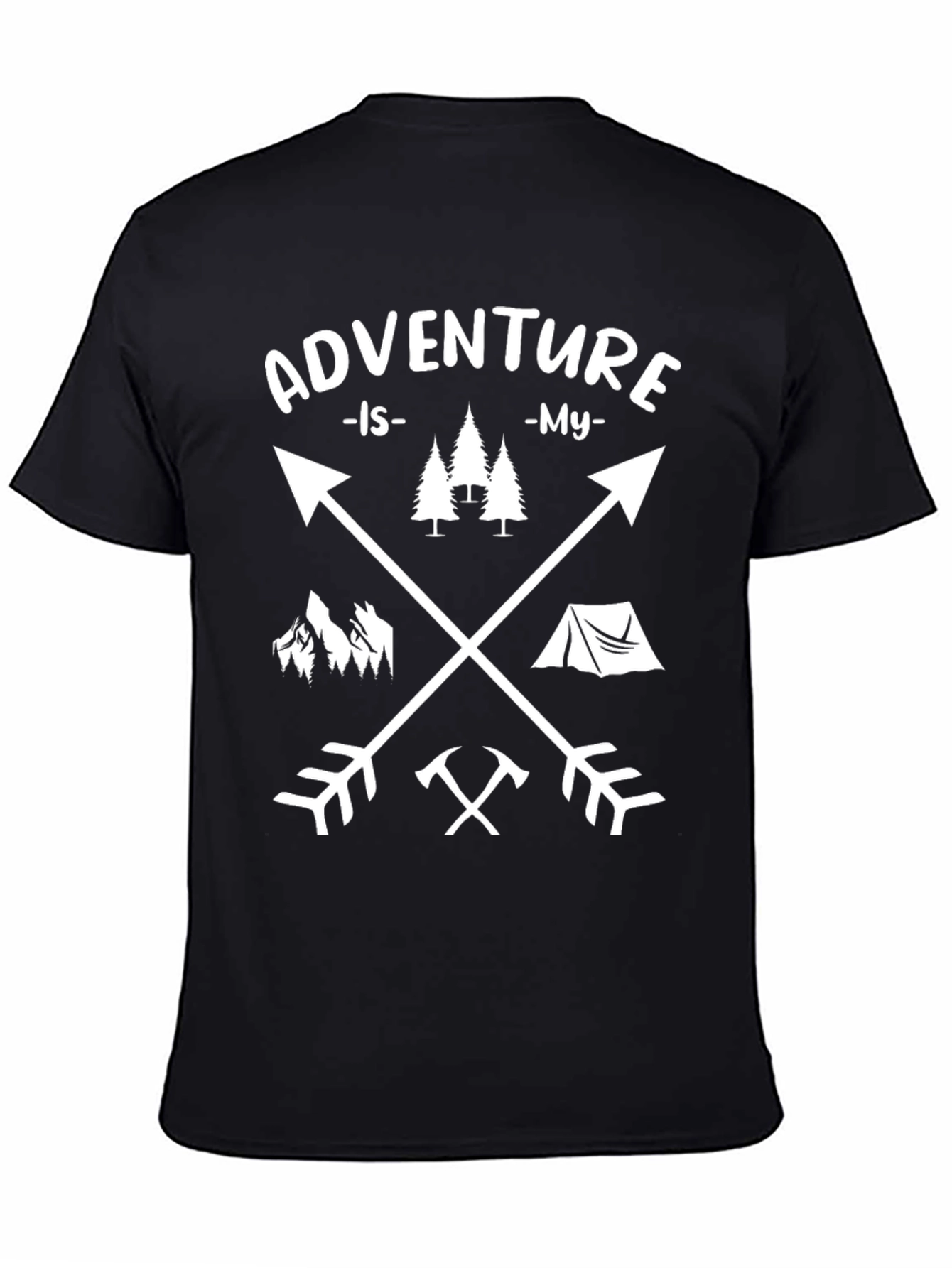 Adventure Is My Arrow T-Shirt - Black