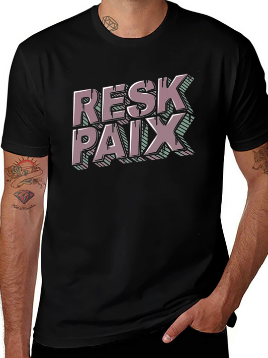 Resk Paix Graphic Tee - Trendy Casual Wear