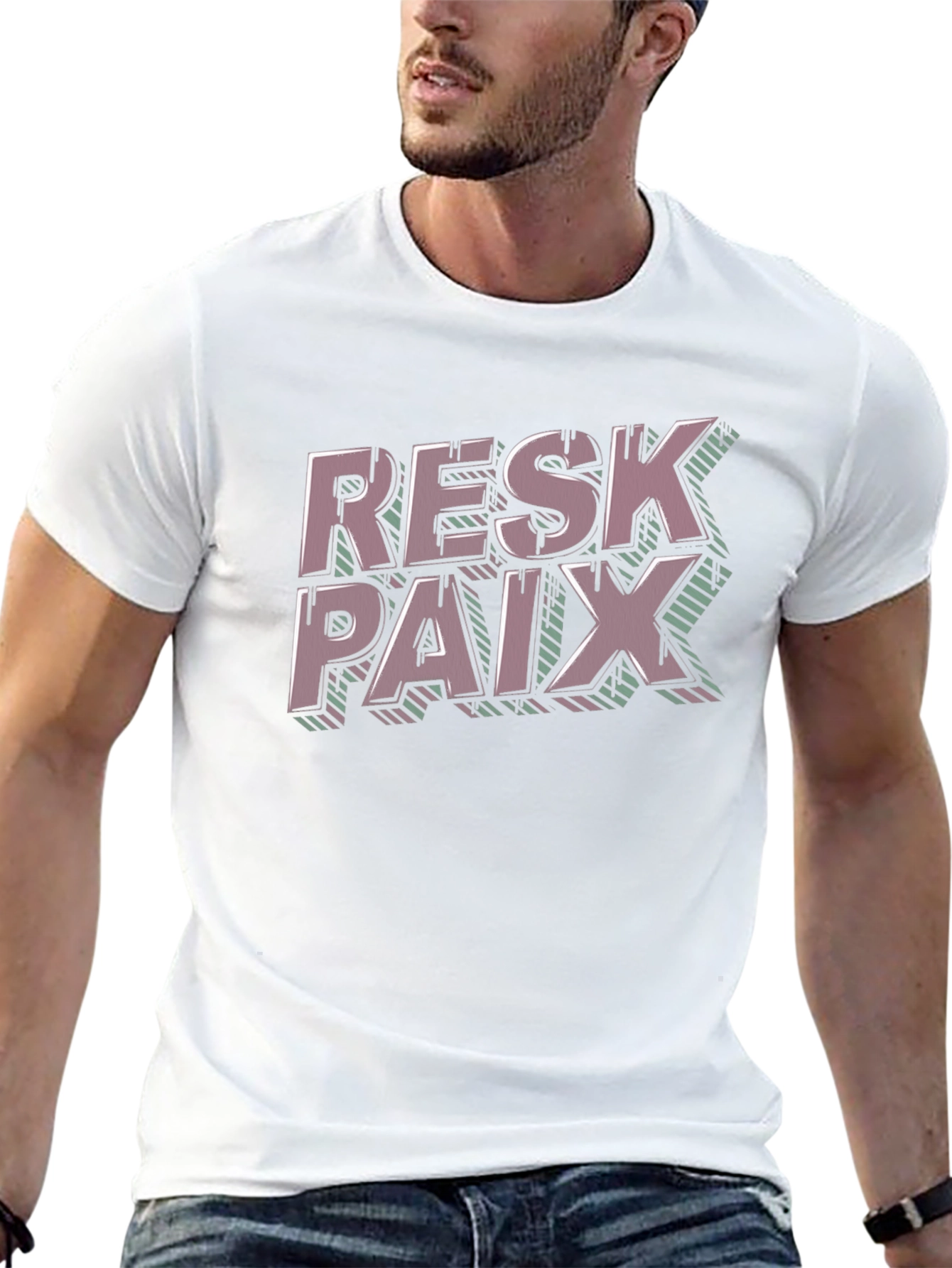 Resk Paix Graphic Tee - Trendy Casual Wear