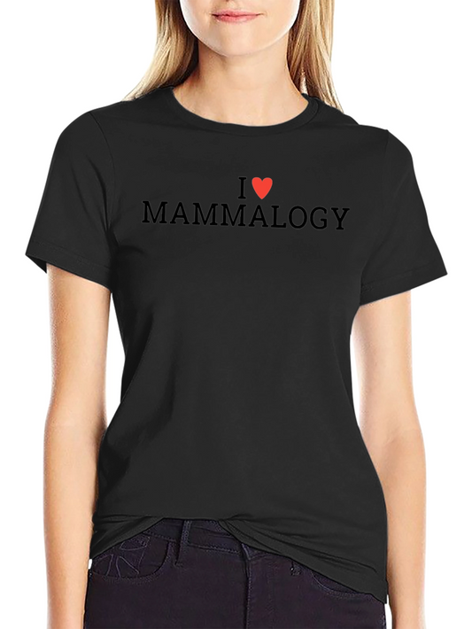 I Heart Mammalogy Black T-Shirt