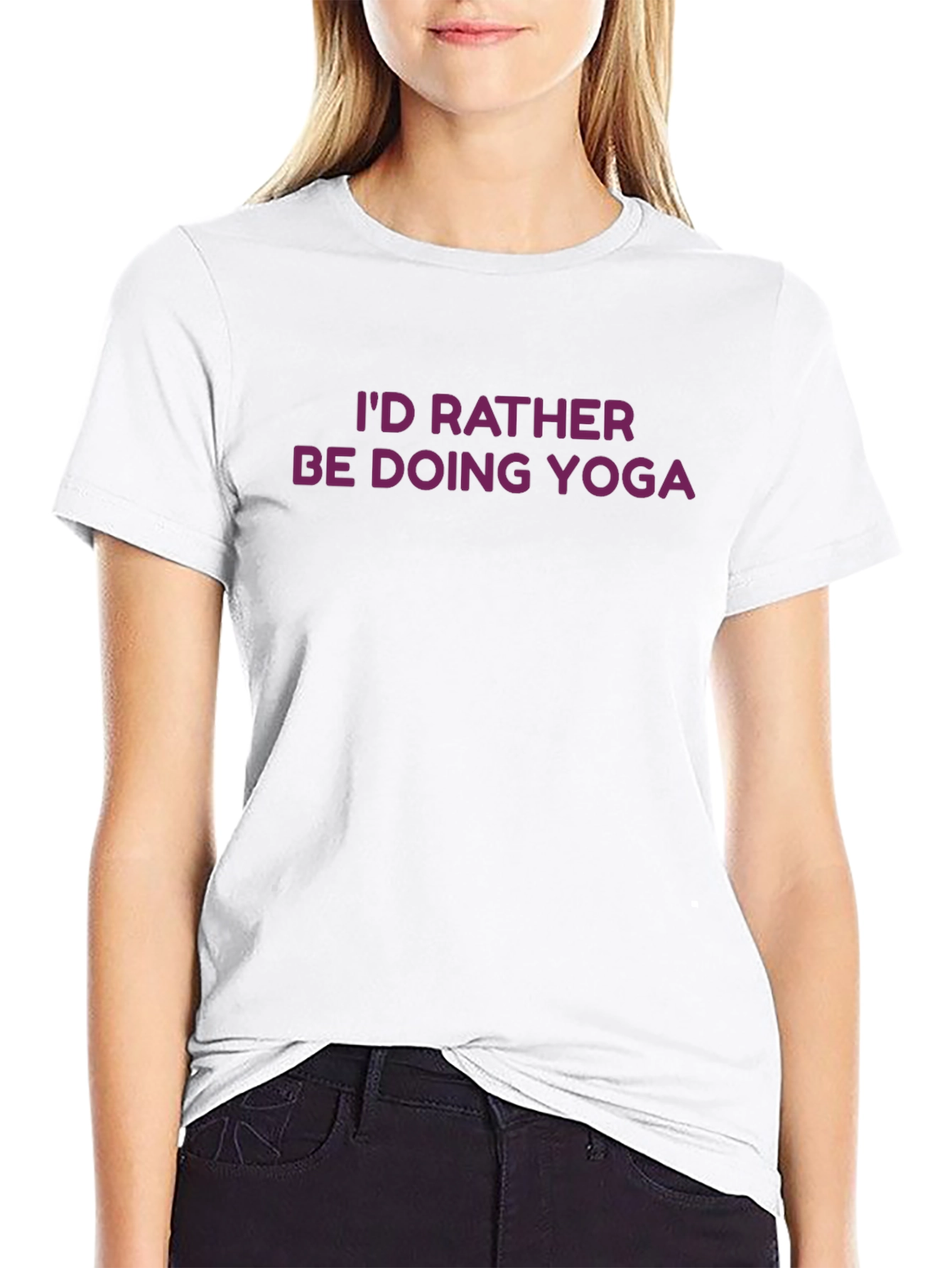 Yoga Lover T-Shirt - Id Rather Be Doing Yoga