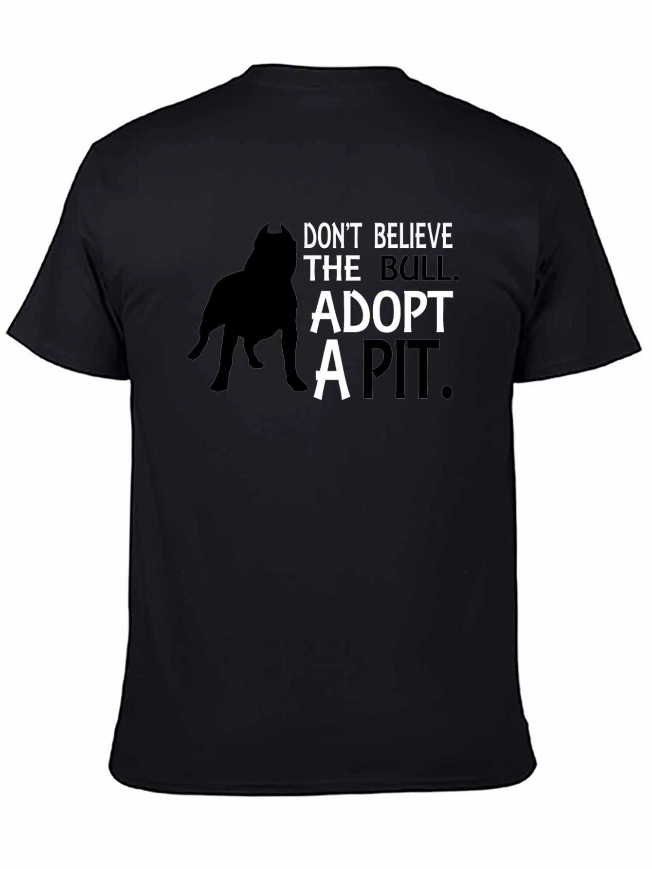 Adopt a Pit T-Shirt - Black