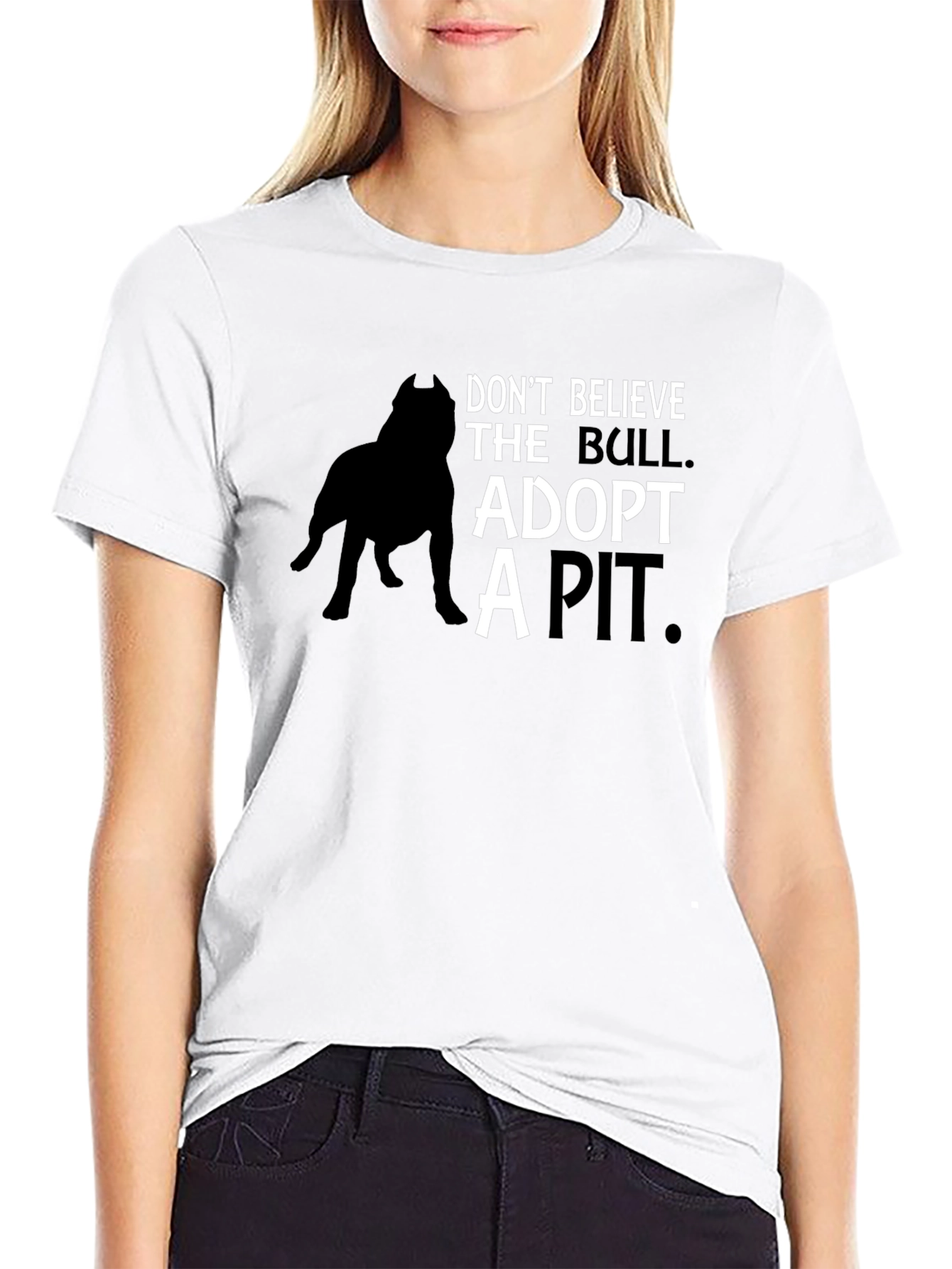 Adopt a Pit T-Shirt - Black