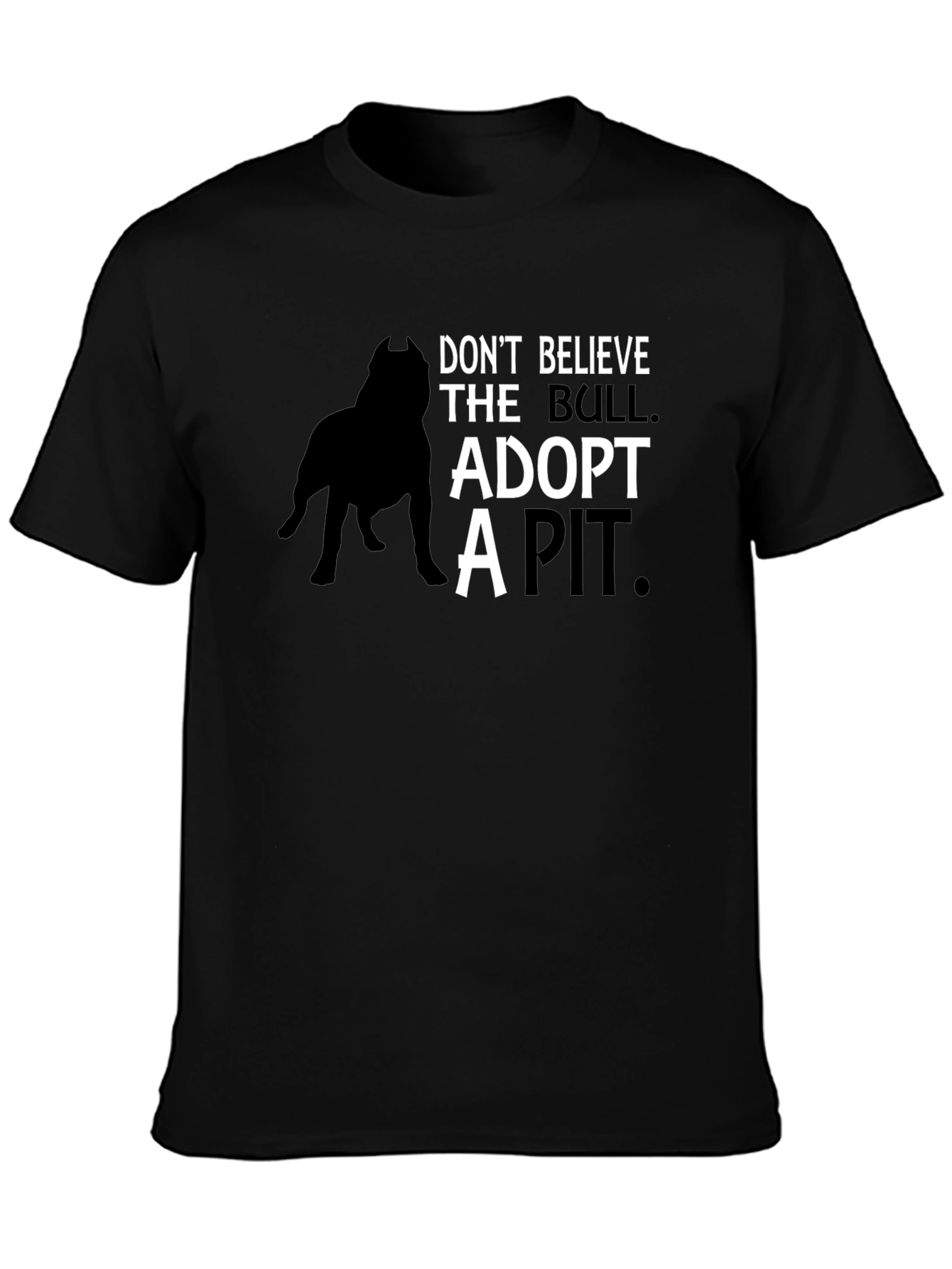 Adopt a Pit T-Shirt - Black