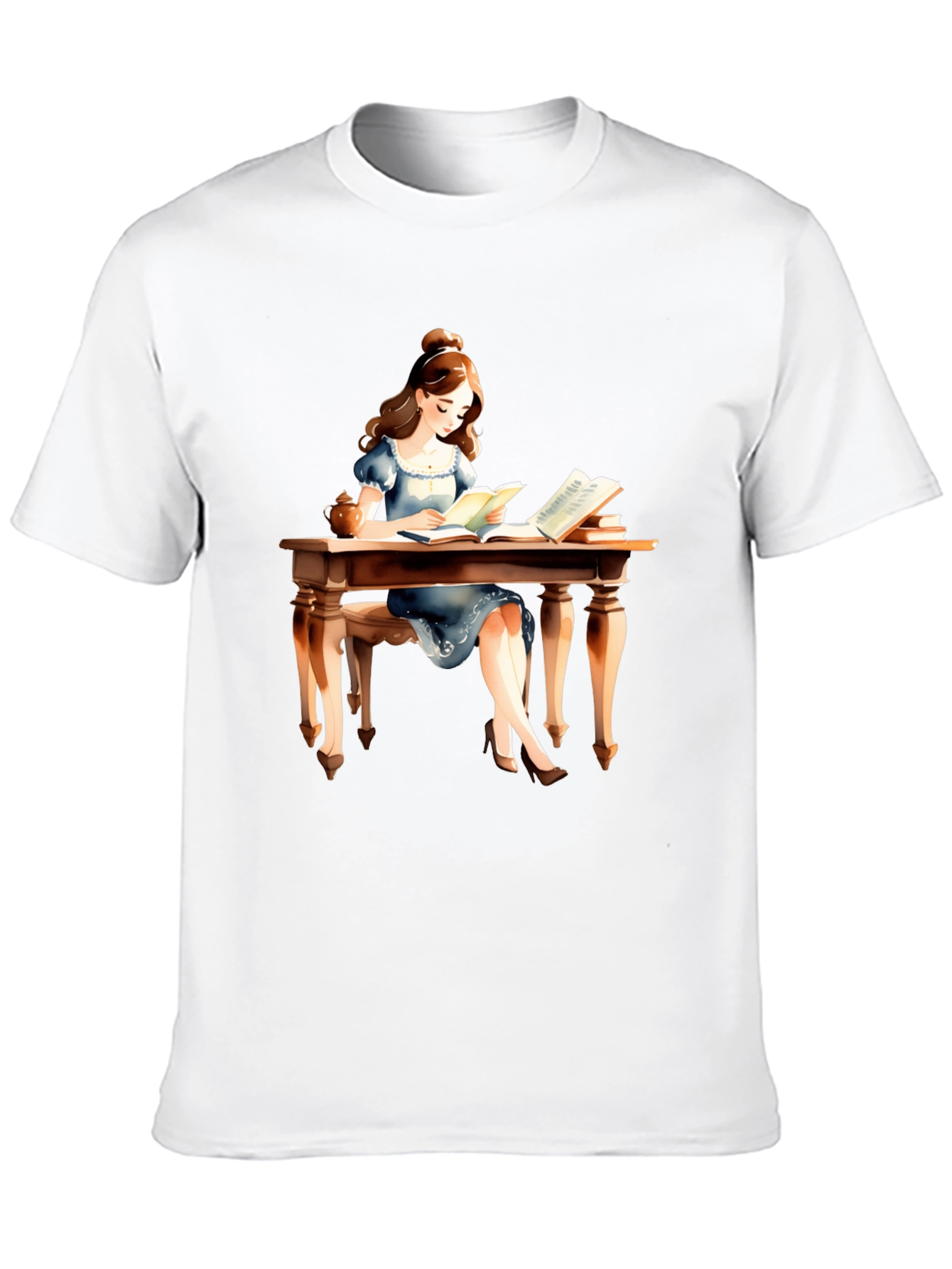 Book Lover T-Shirt - Reading Girl Graphic Tee
