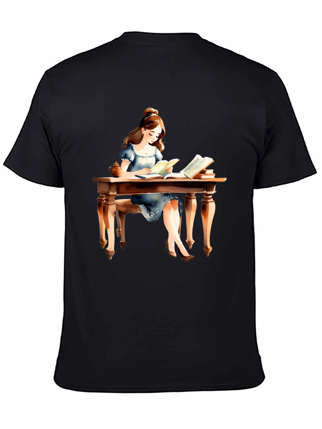 Book Lover T-Shirt - Reading Girl Graphic Tee