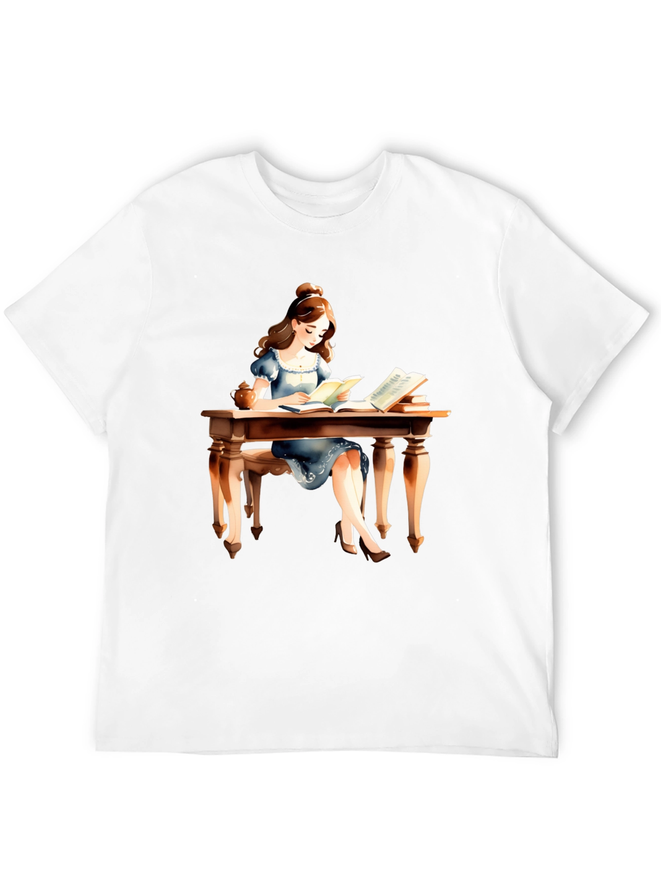 Book Lover T-Shirt - Reading Girl Graphic Tee