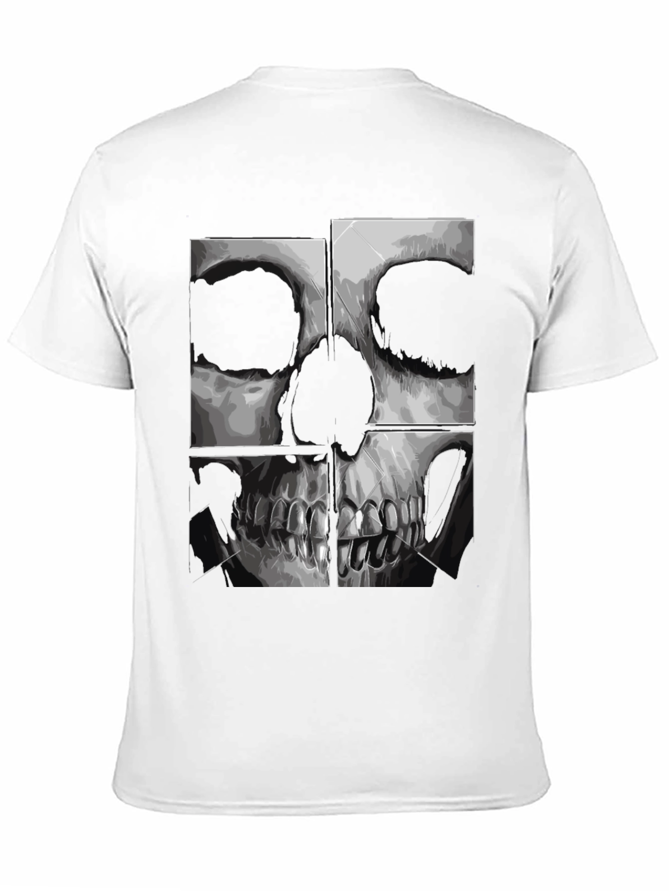 Skull Graphic Print Black T-Shirt