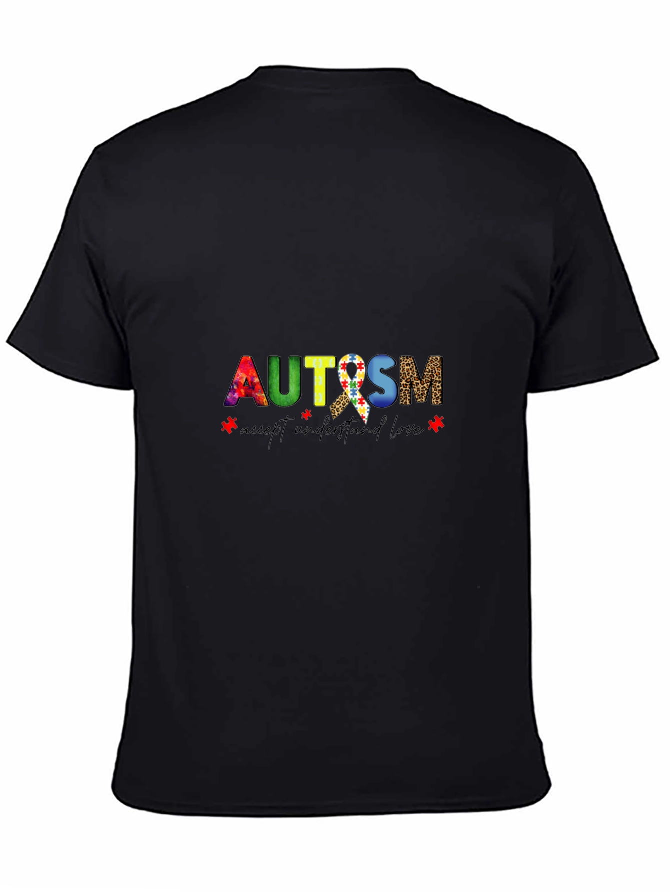Autism Awareness Graphic Tee - Accept Understand Love