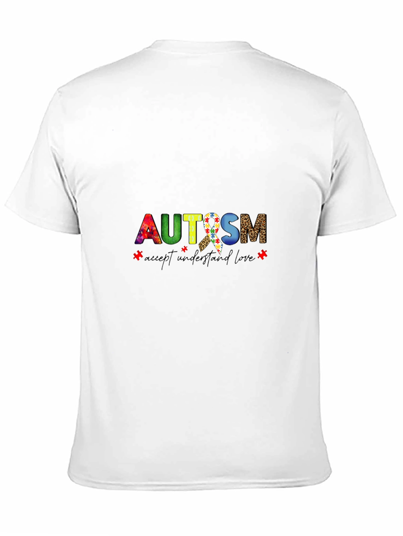 Autism Awareness Graphic Tee - Accept Understand Love
