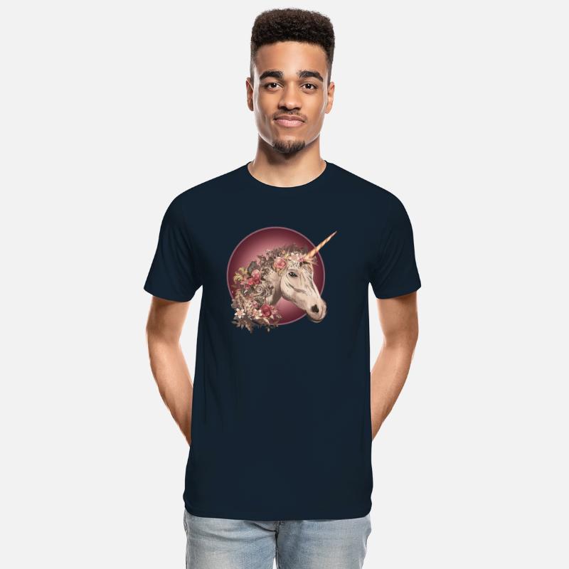 Das fantasievolle Einhorn mit Rosen und Florales