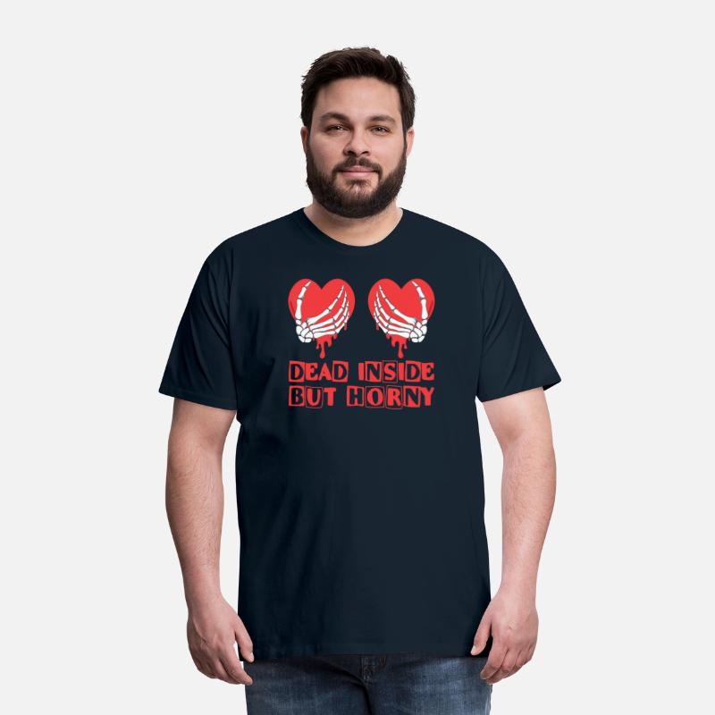 Dead Inside but horny Valentine Meme Skull Gift