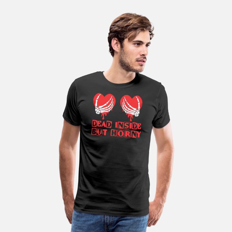 Dead Inside but horny Valentine Meme Skull Gift