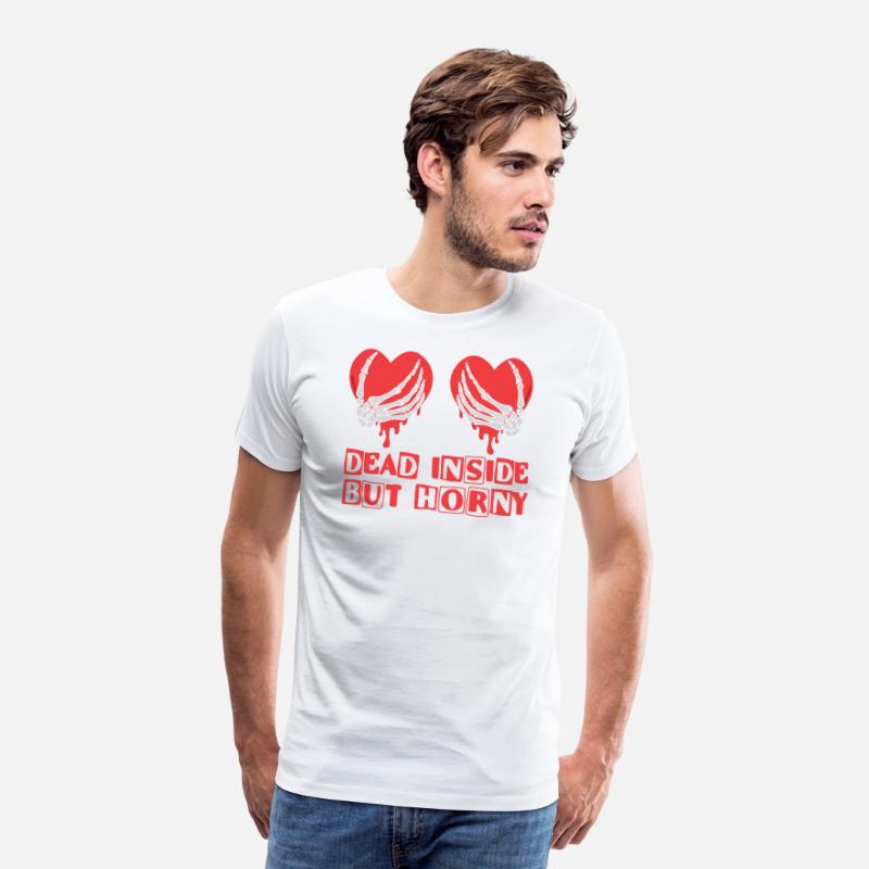 Dead Inside but horny Valentine Meme Skull Gift