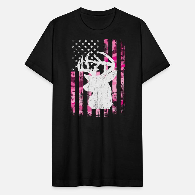 Deer Hunting Camo Pink Camouflage American Flag