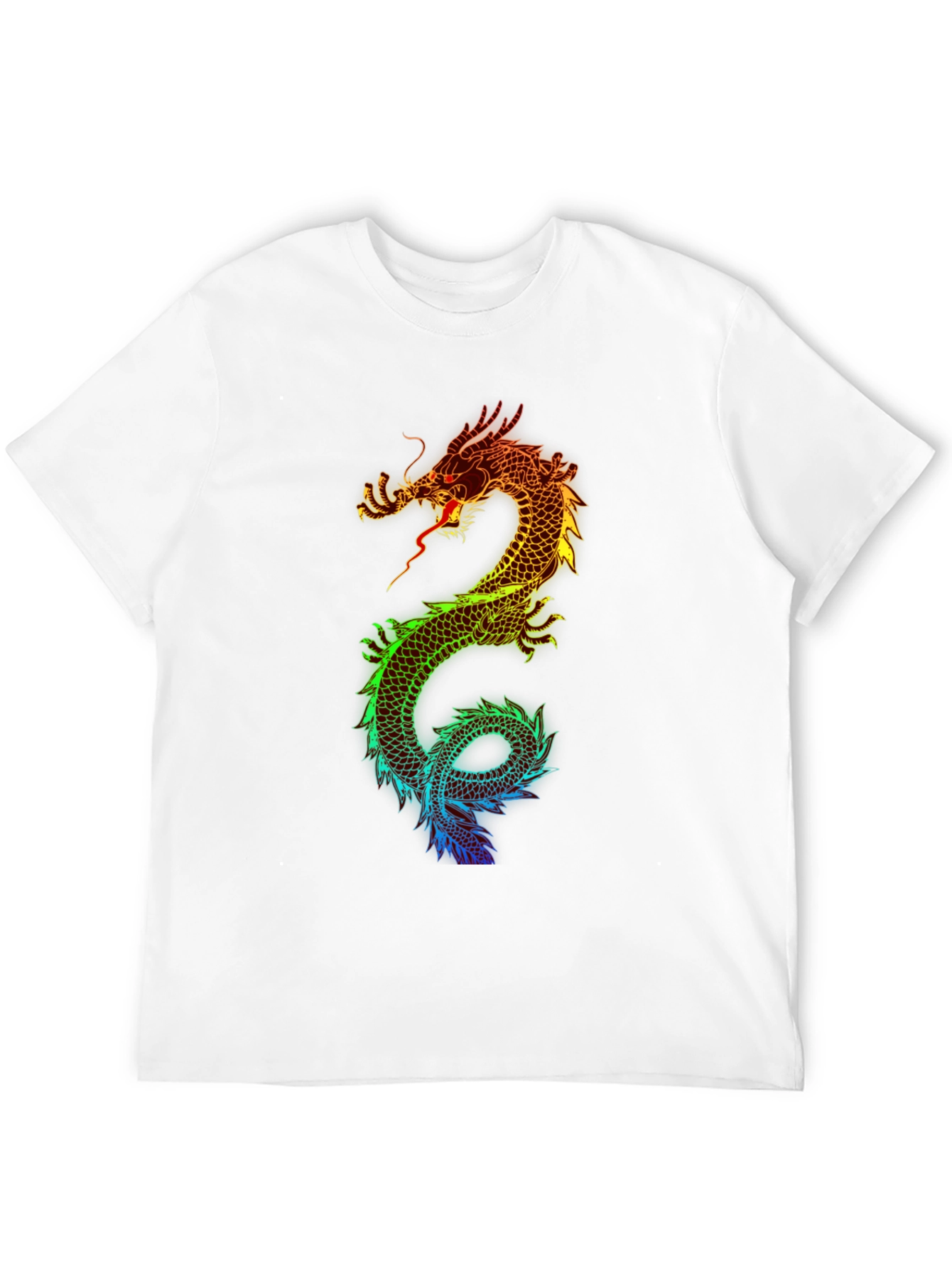 Rainbow Dragon Graphic T-Shirt
