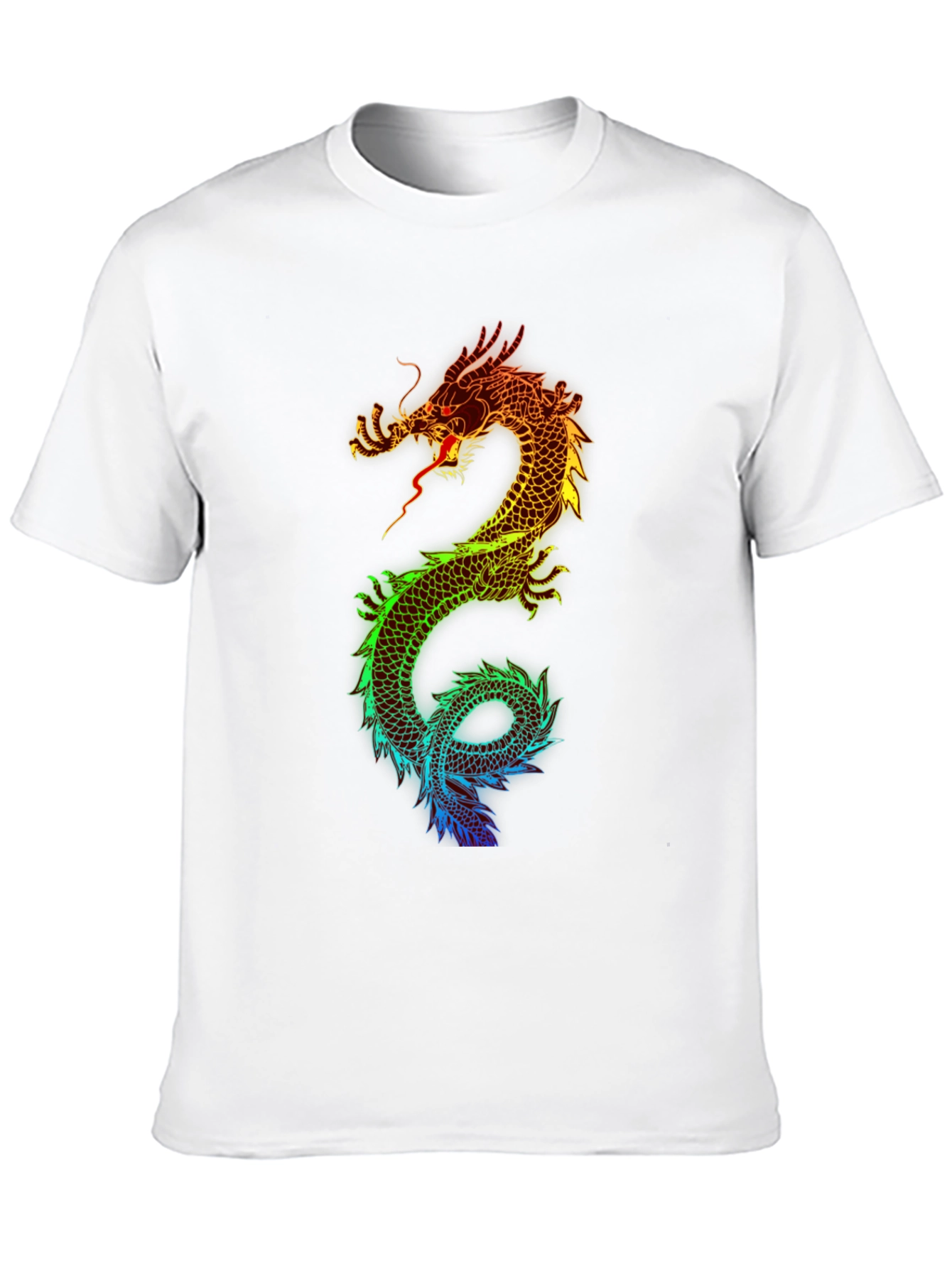 Rainbow Dragon Graphic T-Shirt