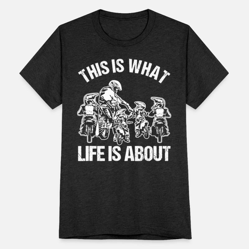 Dirt Bike Dad Motocross Father Motorcycle Son Kids