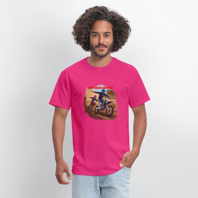 Dirt Track Duo: Motocross Father's Day Tee