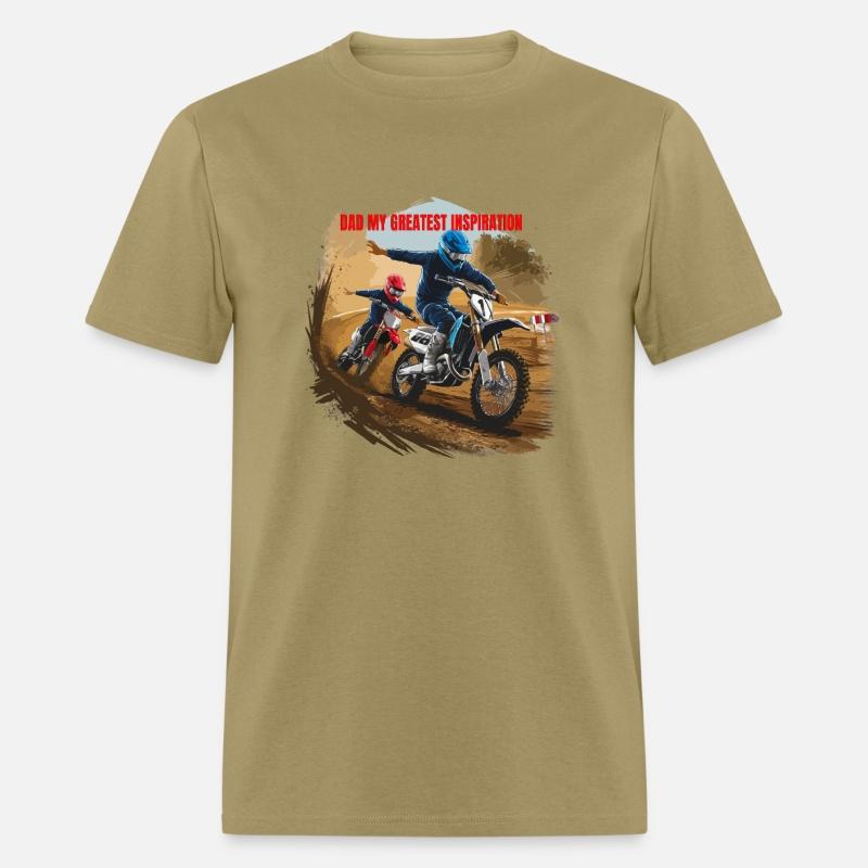 Dirt Track Duo: Motocross Father's Day Tee