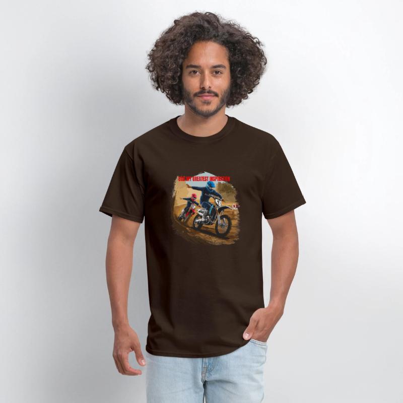 Dirt Track Duo: Motocross Father's Day Tee