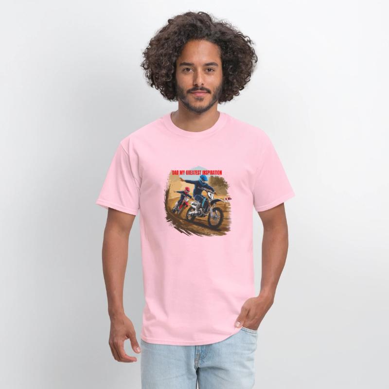 Dirt Track Duo: Motocross Father's Day Tee