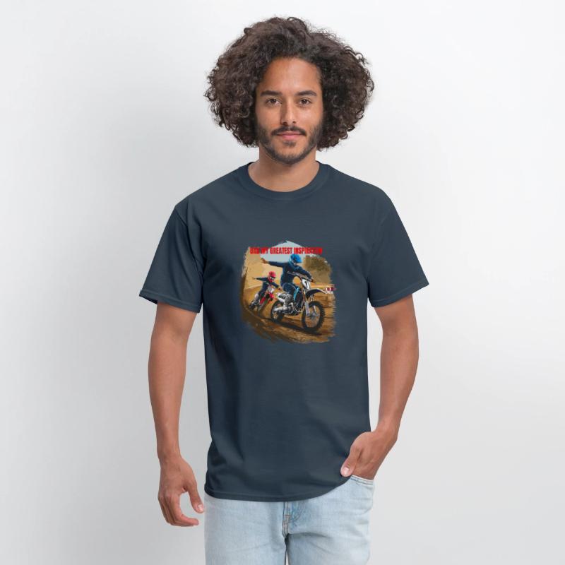 Dirt Track Duo: Motocross Father's Day Tee