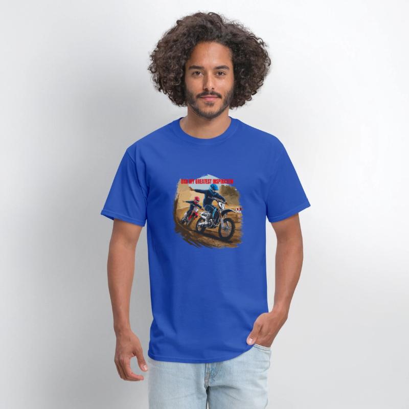 Dirt Track Duo: Motocross Father's Day Tee