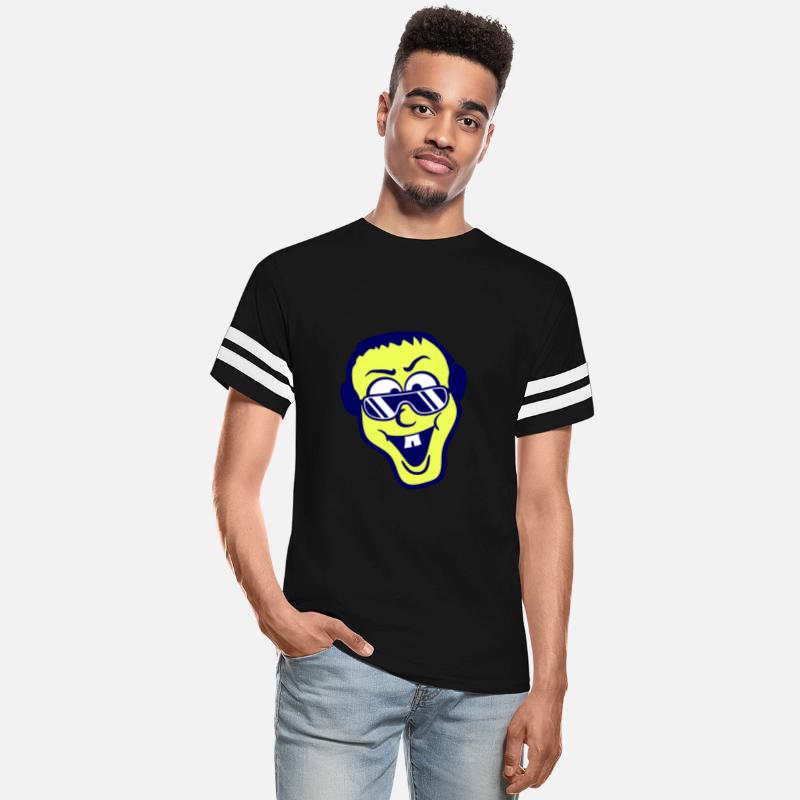 DJ Party Cool Guy Head Cheeky Happy Laughing Face