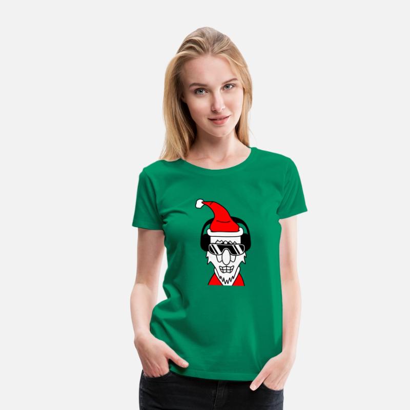 DJ Santa Claus Smiling Christmas Winter Party Fun