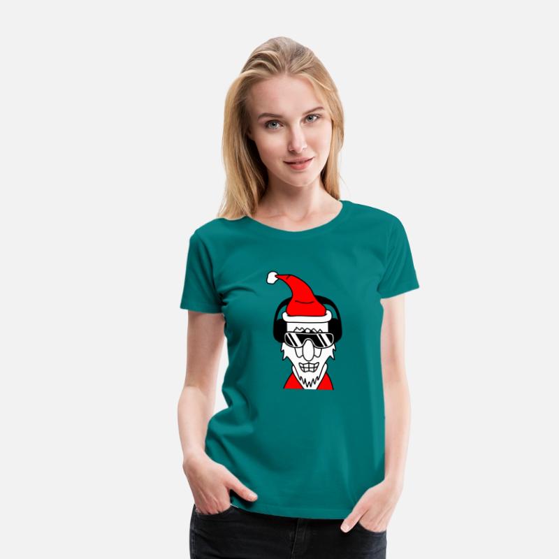 DJ Santa Claus Smiling Christmas Winter Party Fun