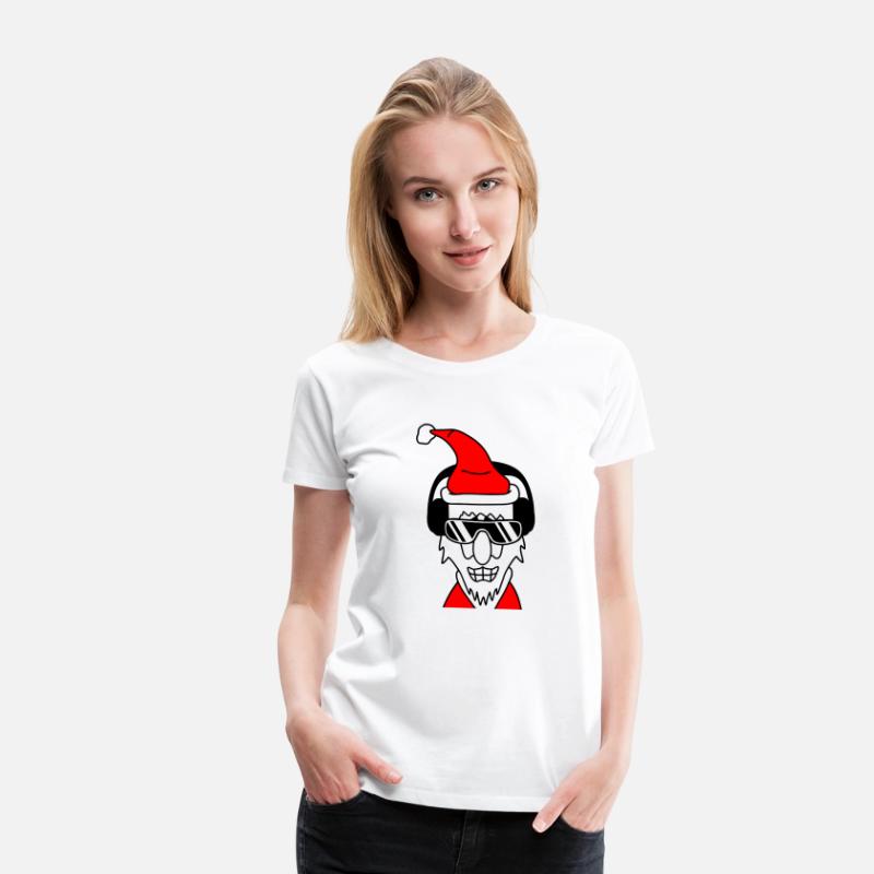 DJ Santa Claus Smiling Christmas Winter Party Fun