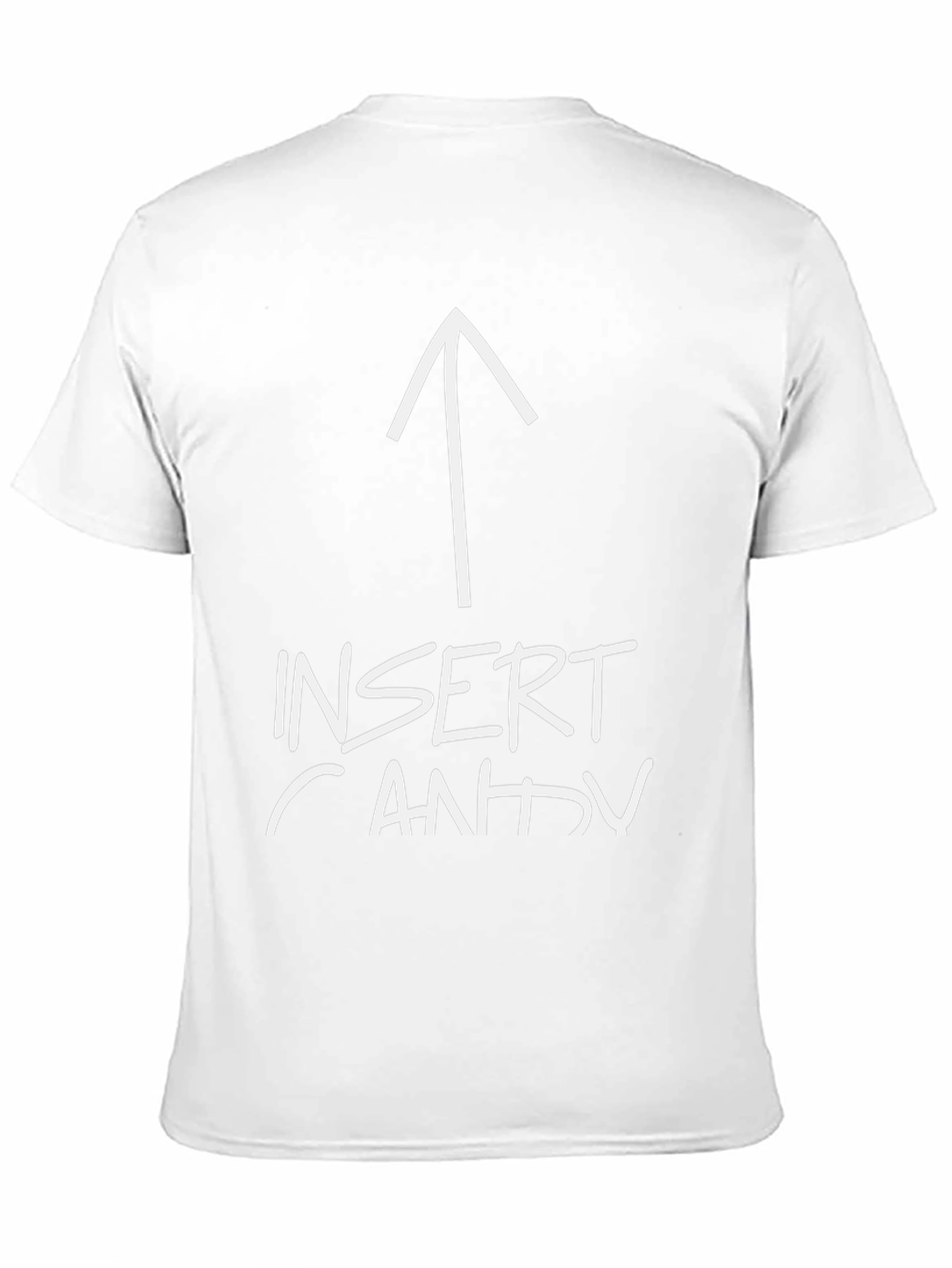 Insert Candy Arrow Graphic Tee - Black Cotton T-Shirt