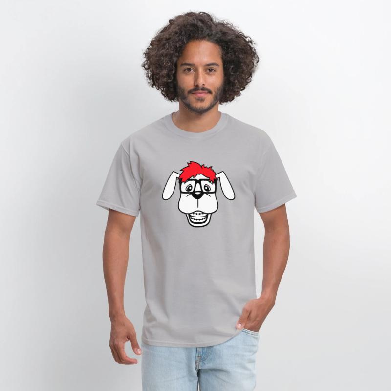 Dog Nerd Horn-Rimmed Glasses Geek Braces Smart Fun