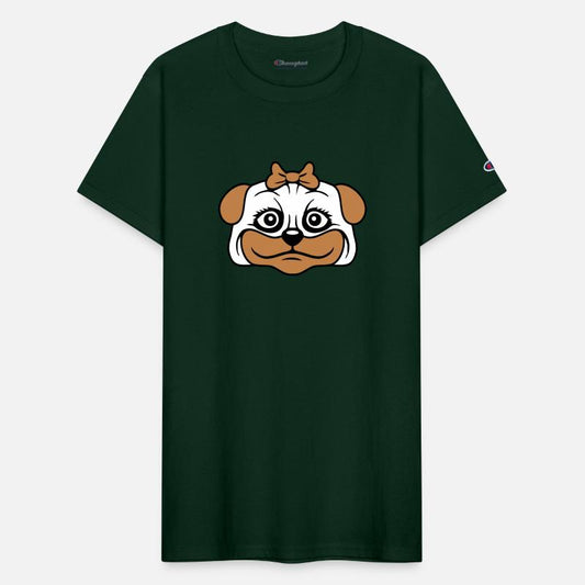 Dog Pug Girl Pretty Bow Woman Female Cute Funny