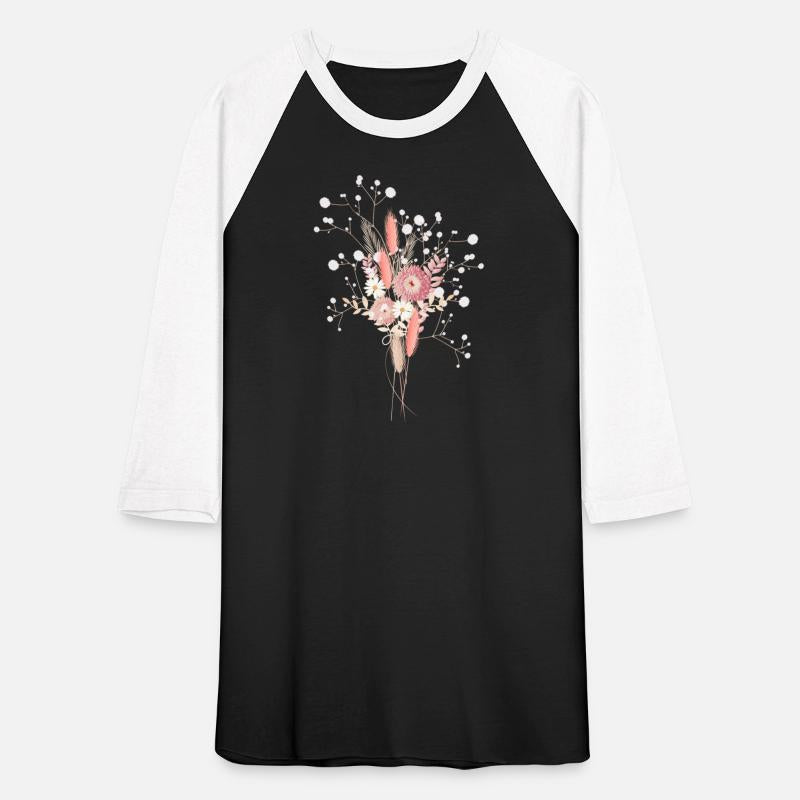 Dried flower bouquet with gypsophila illustration