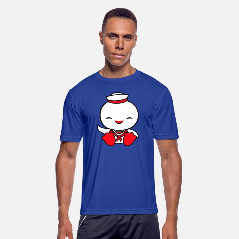Duck sailor sailor hat waving happily fisherman