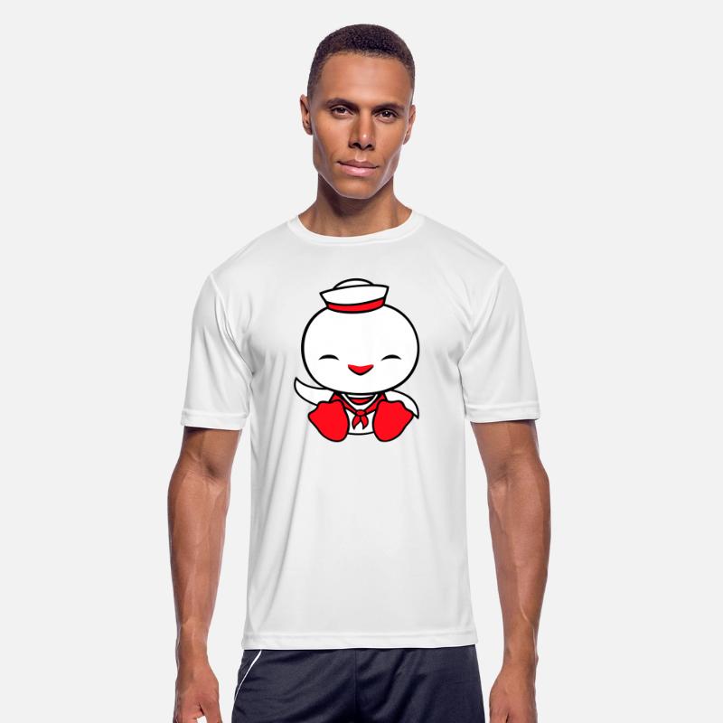 Duck sailor sailor hat waving happily fisherman