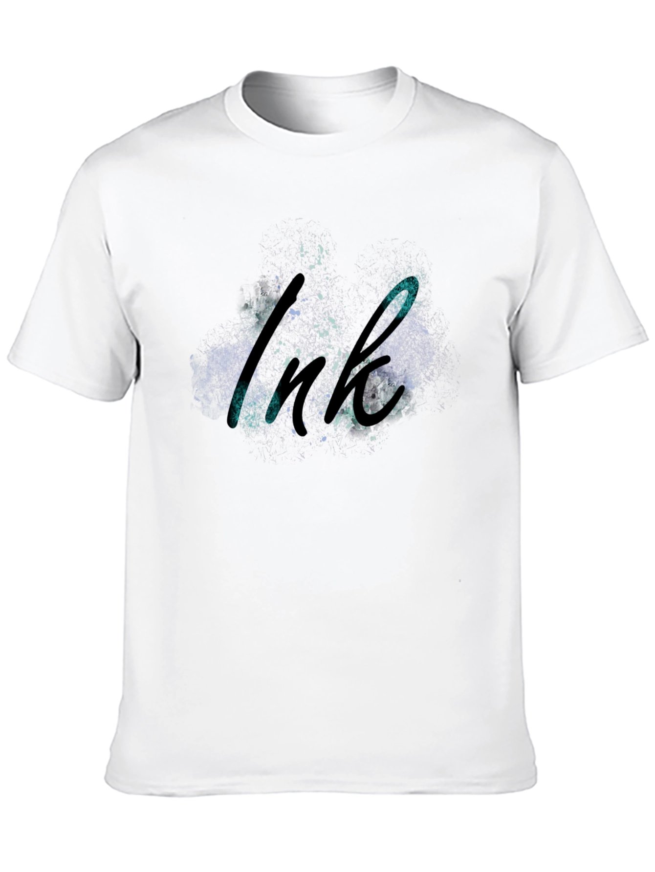 Ink Splatter Graphic Black T-Shirt