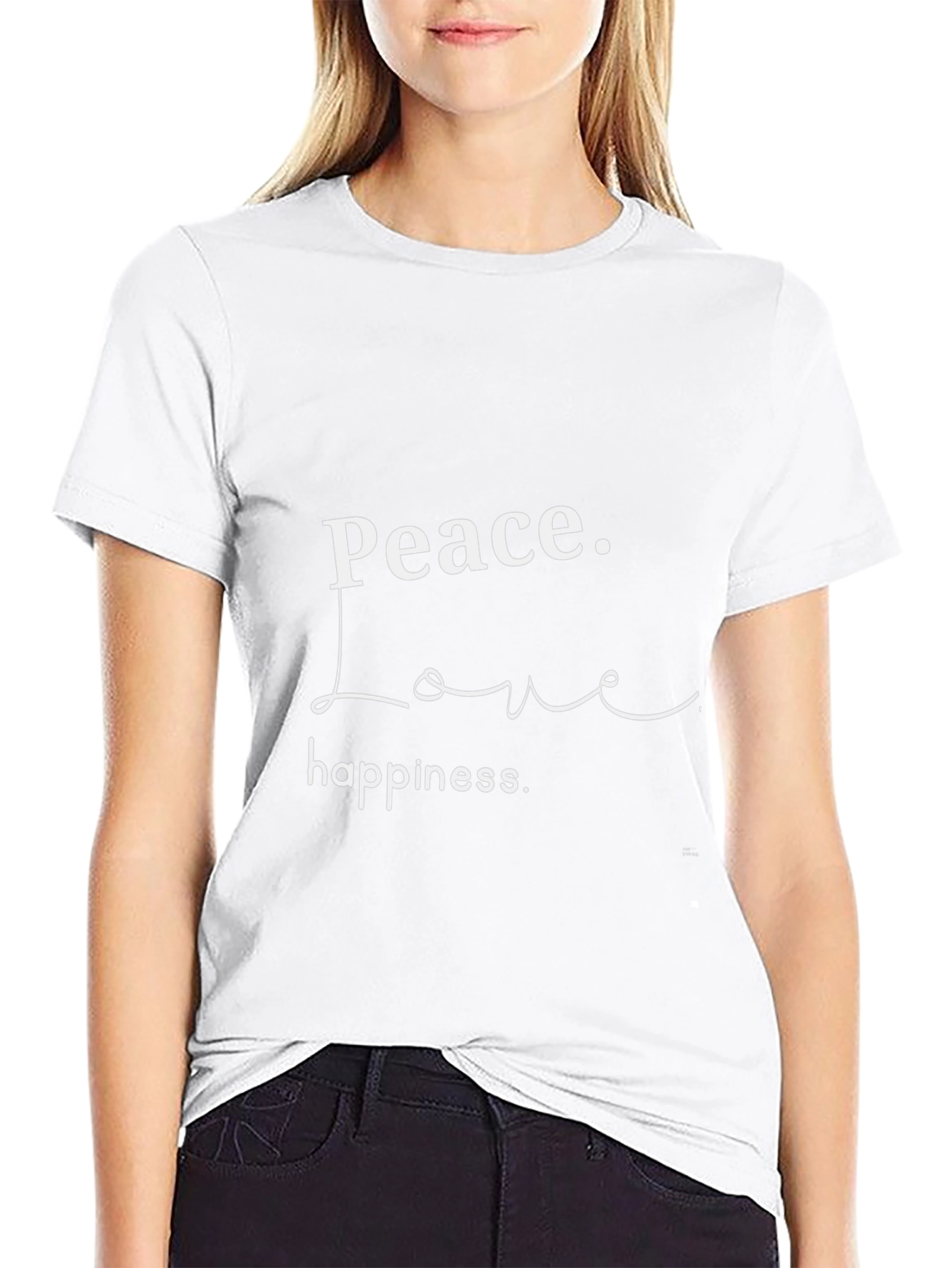 Peace Love Happiness Graphic Tee