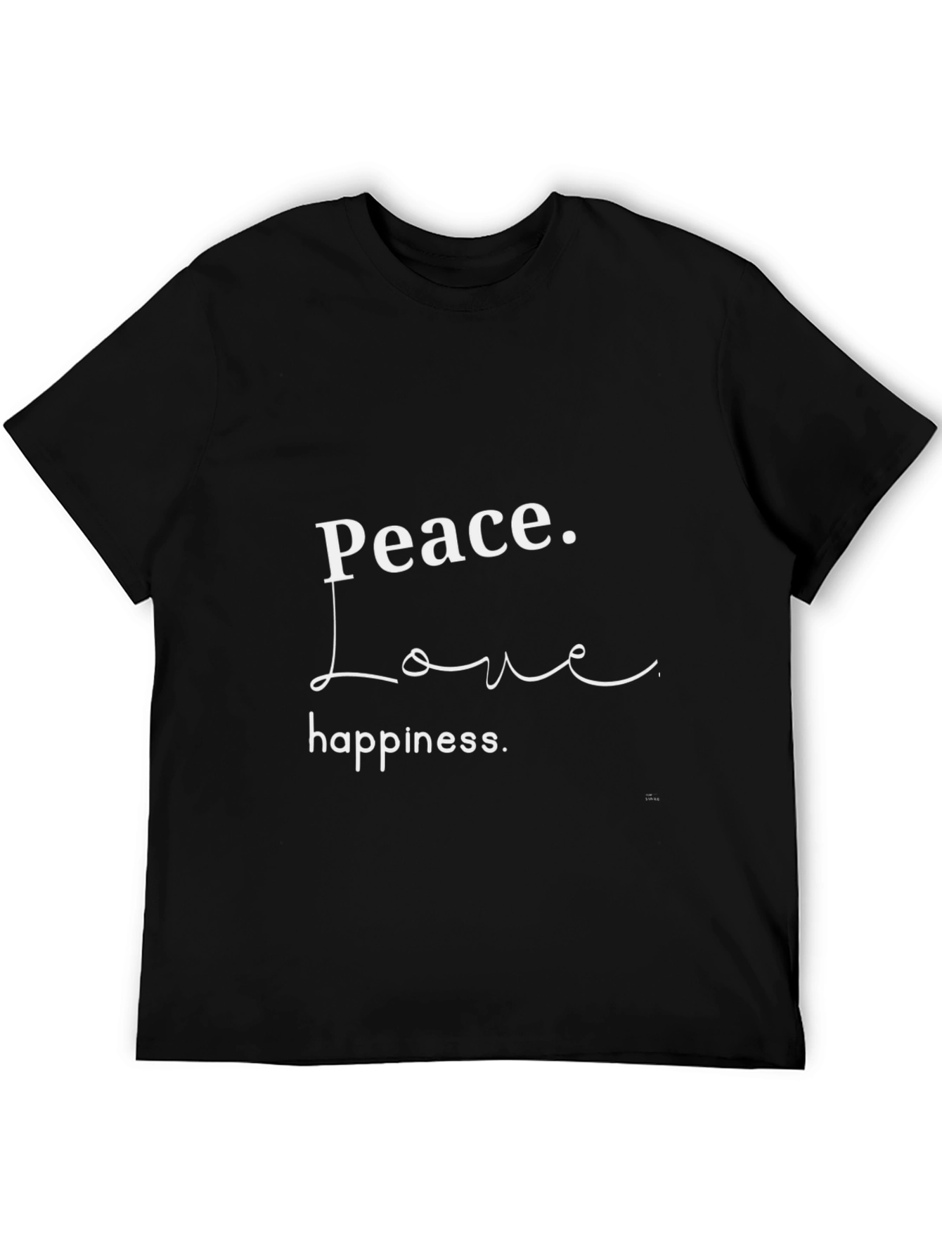 Peace Love Happiness Graphic Tee