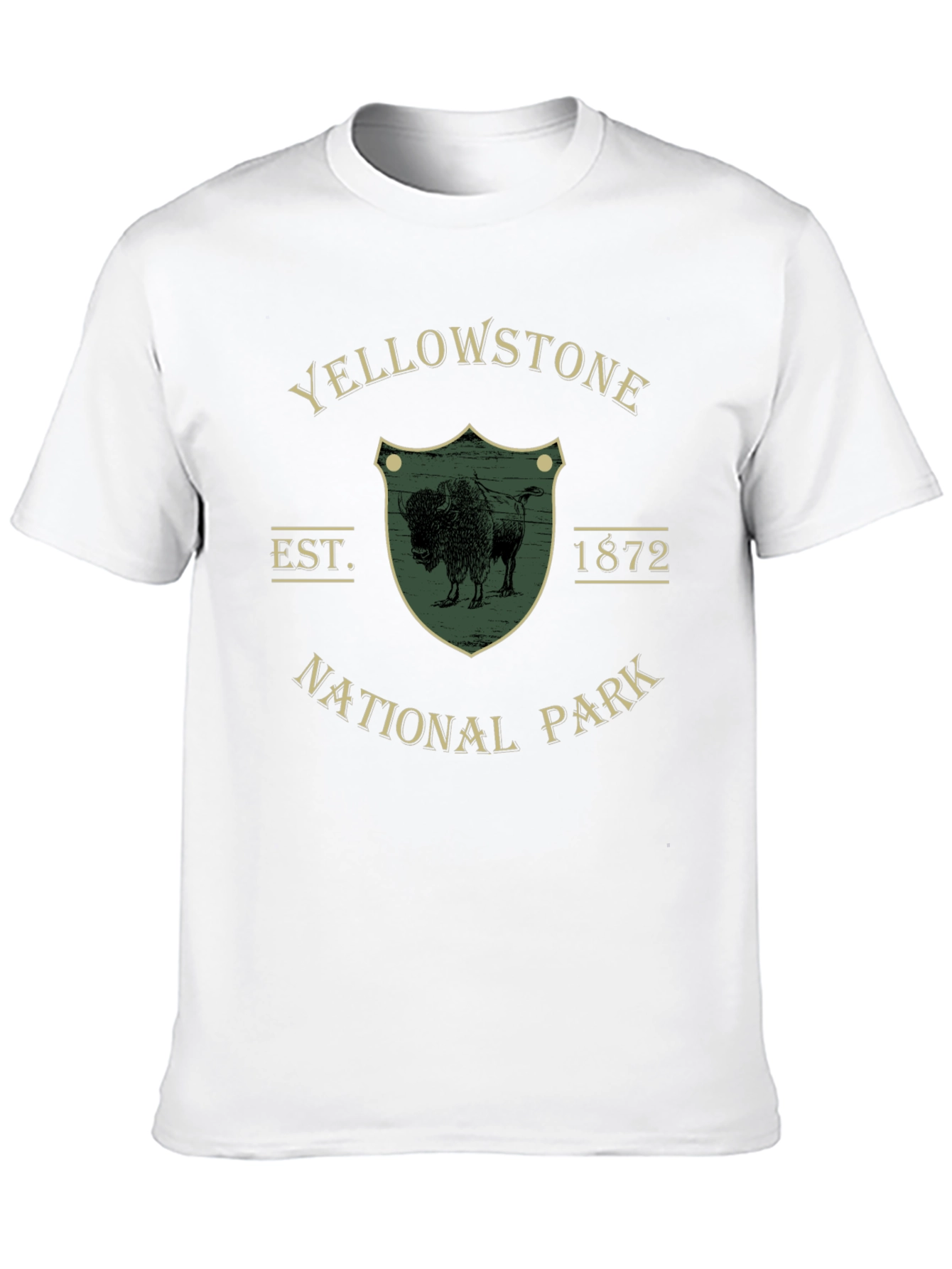Yellowstone National Park Buffalo Graphic T-Shirt