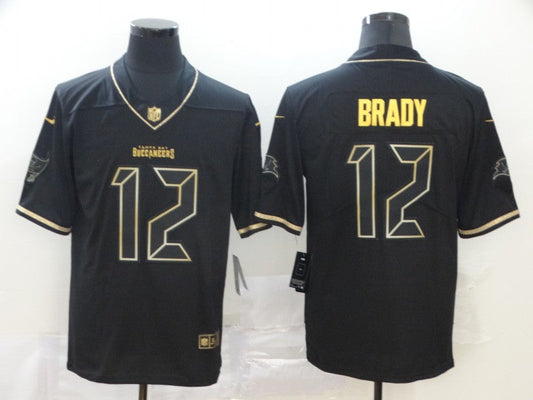 Men's Tampa Bay Buccaneers #12 Tom Brady Black Game Jerseys