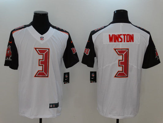 Men's Tampa Bay Buccaneers Jameis Winston #3 White Team Game Jerseys