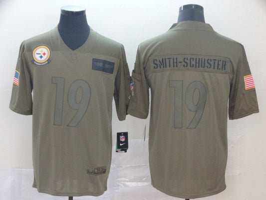 Men's Pittsburgh Steelers JuJu Smith-Schuster #19 Brown Game Jerseys