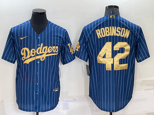 Men's Los Angeles Dodgers Jackie Robinson #42 Blue Player Jerseys