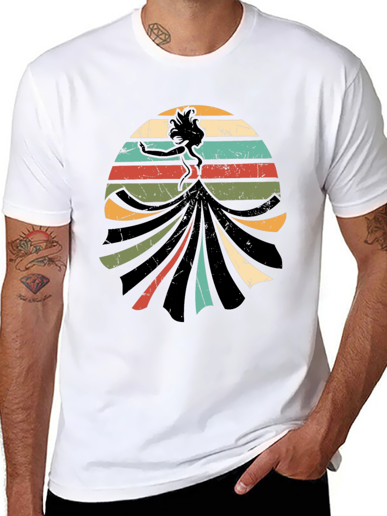 Retro Silhouette Graphic T-Shirt