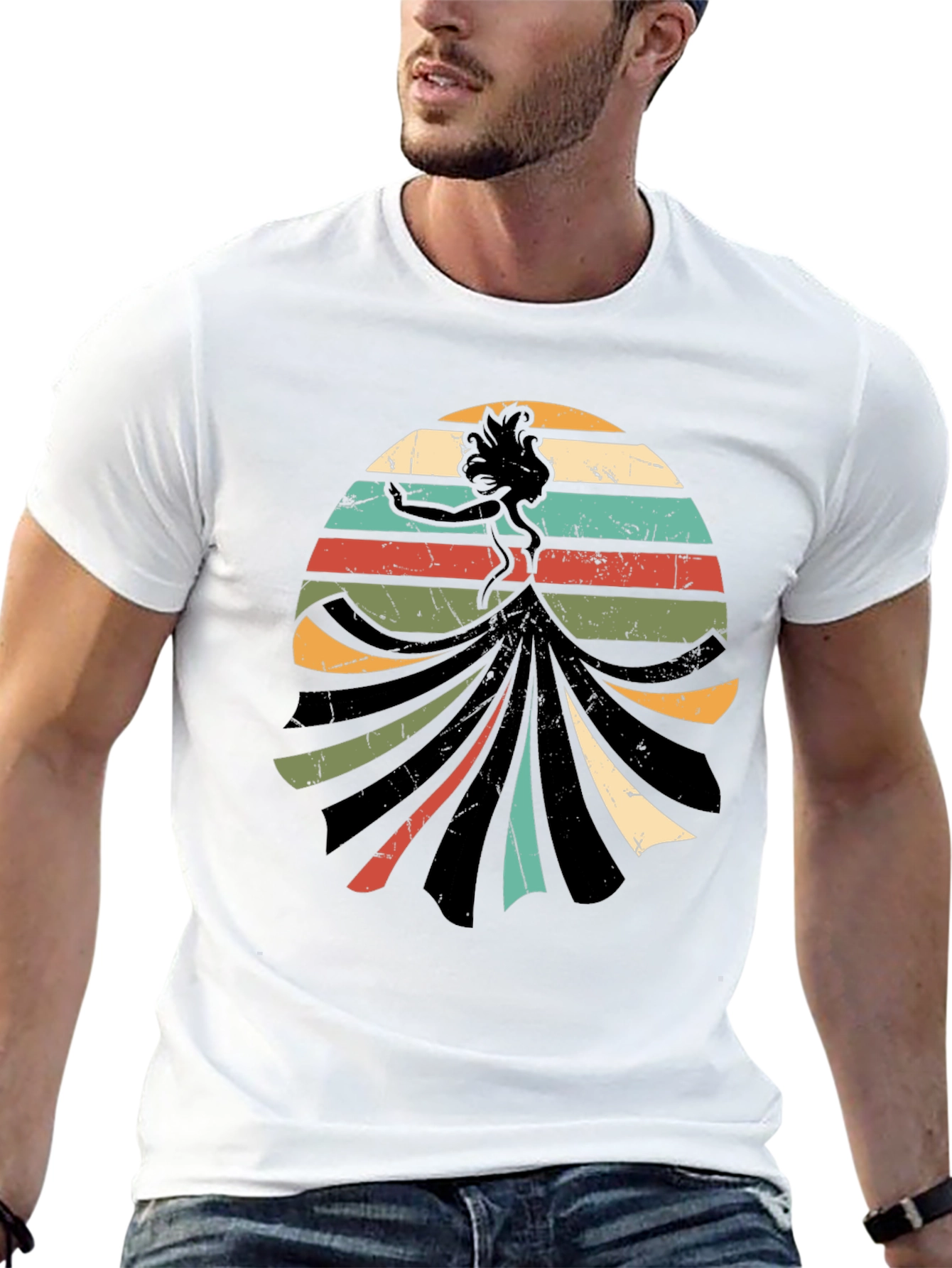 Retro Silhouette Graphic T-Shirt