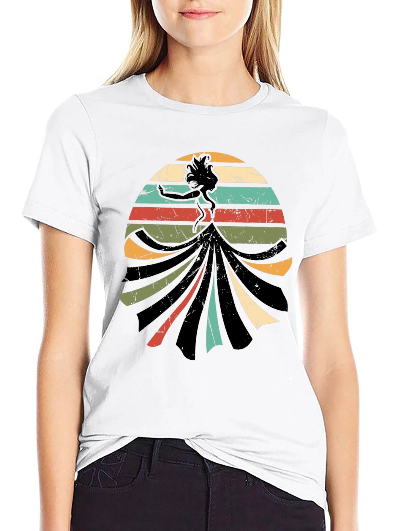 Retro Silhouette Graphic T-Shirt