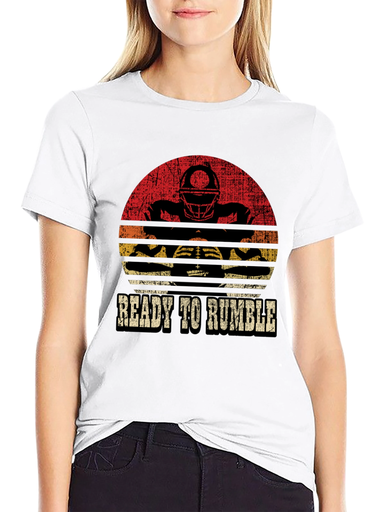 Ready to Rumble Football Graphic T-Shirt